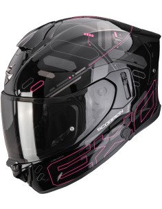 Casco Scorpion Exo-530 Air Fond Mujer | Negro y rosa