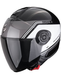 Casco Scorpion Exo-City II Vita | Negro y blanco