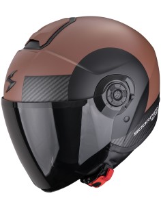 Casco Scorpion Exo-City II Sheer | Mate-Negro y marrón
