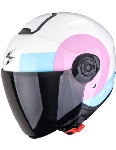 Casco Scorpion Exo-City II Sheer | Blanco-rosa-azul