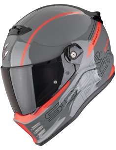 Casco Scorpion Covert FX Danko | Gris y rojo