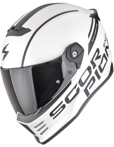 Casco Scorpion Covert FX Danko | Mate-Blanco perla y negro