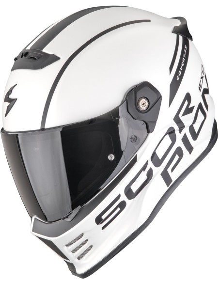 Casco Scorpion Covert FX Danko | Mate-Blanco perla y negro
