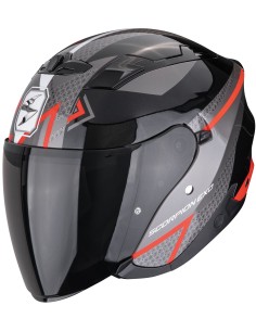 Casco Scorpion Exo-230 Loop | Negro y rojo