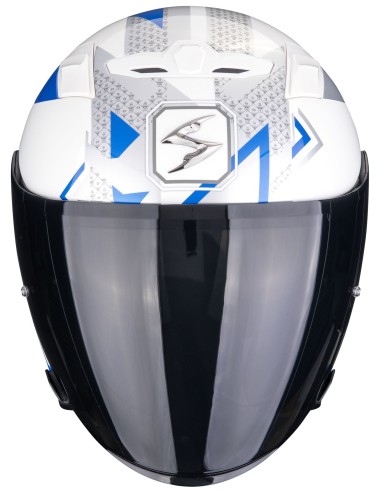 Casco Scorpion Exo-230 Loop | Blanco y azul