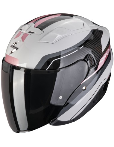 Casco Scorpion Exo-230 Hipe Mujer | Gris y rosa