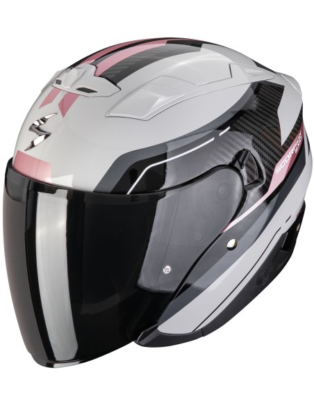 Casco Scorpion Exo-230 Hipe Mujer | Gris y rosa