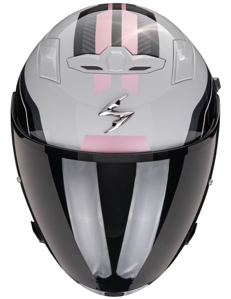 Casco Scorpion Exo-230 Hipe Mujer | Gris y rosa
