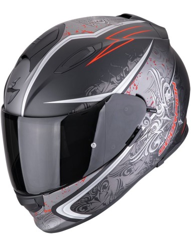 Casco Scorpion Exo-491 Run | Mate-Negro y rojo