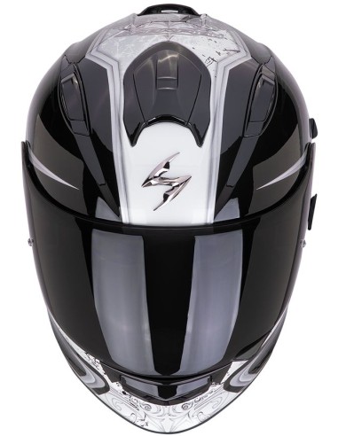 Casco Scorpion Exo-491 Run | Negro y camaleón