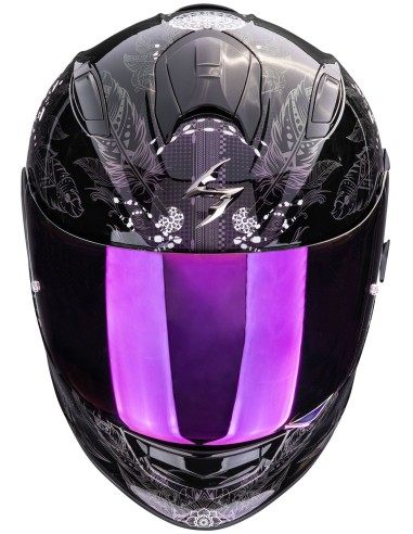 Casco Scorpion Exo-491 Dream | Negro y camaleón