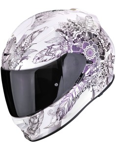 Casco Scorpion Exo-491 Dream | Blanco y camaleón
