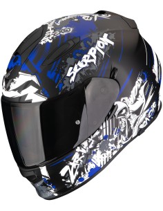 Casco Scorpion Exo-491 Spector | Mate-Negro y azul
