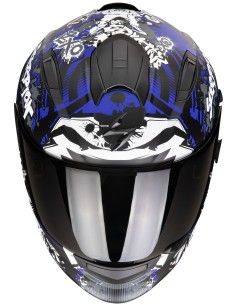 Casco Scorpion Exo-491 Spector | Mate-Negro y azul 2