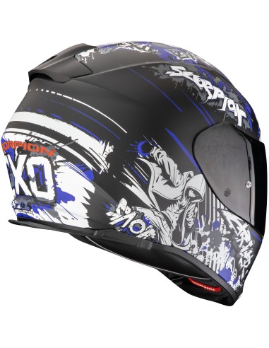 Casco Scorpion Exo-491 Spector | Mate-Negro y azul