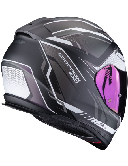 Casco Scorpion Exo-491 Zumo | Mate-Negro y camaleón