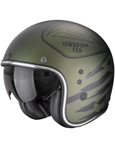 Casco Scorpion Belfast Evo Dawg | Mate-Verde