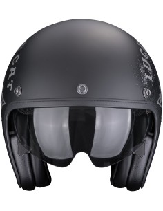 Casco Scorpion Belfast Evo Hangar | Negro y plata mate 2