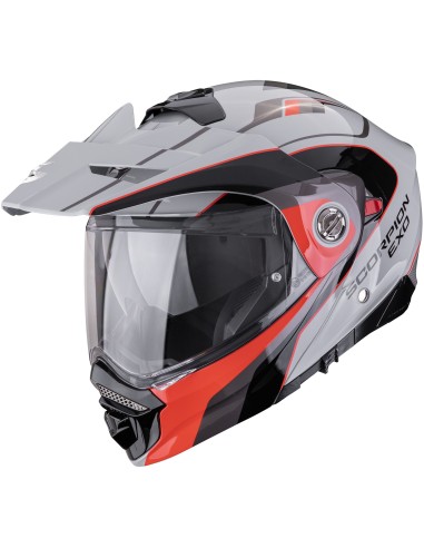 Casco Scorpion ADX-2 Kamps | Gris y rojo