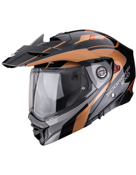 Casco Scorpion ADX-2 Kamps | Negro y cobre