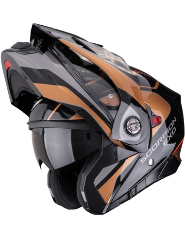 Casco Scorpion ADX-2 Kamps | Negro y cobre