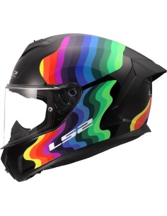 Casco LS2 FF820 Rapid III Flow | Negro y multicolor
