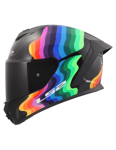 Casco LS2 FF820 Rapid III Flow | Negro y multicolor