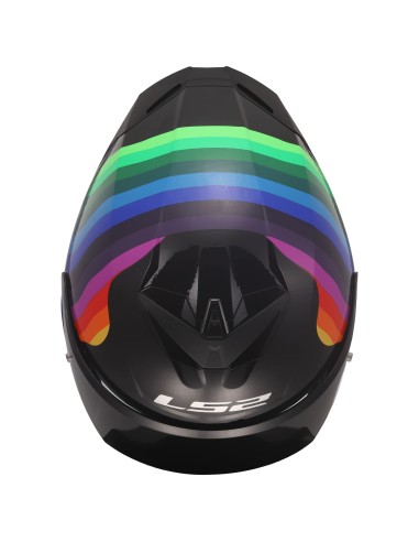 Casco LS2 FF820 Rapid III Flow | Negro y multicolor