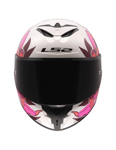 Casco LS2 FF820 Rapid III Poppies II | Blanco y rosa