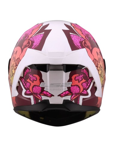 Casco LS2 FF820 Rapid III Poppies II | Blanco y rosa