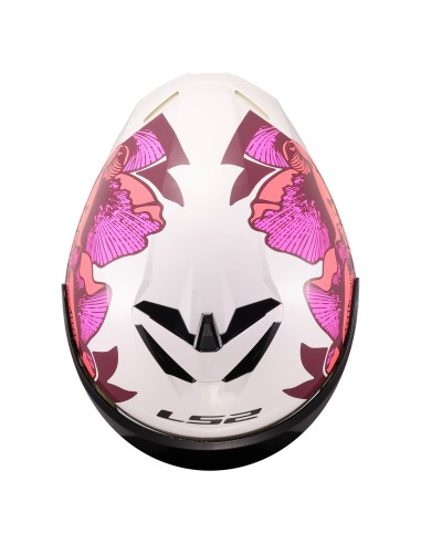 Casco LS2 FF820 Rapid III Poppies II | Blanco y rosa