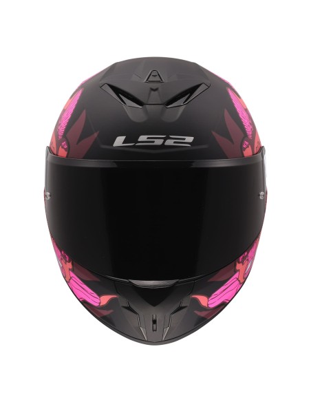 Casco LS2 FF820 Rapid III Poppies II | Mate-Negro y rosa