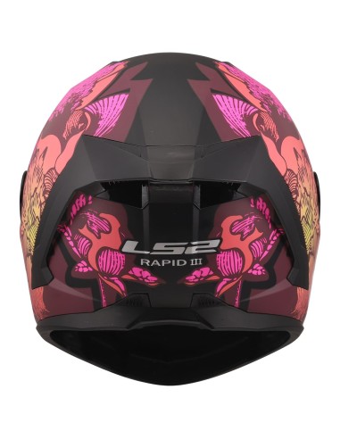 Casco LS2 FF820 Rapid III Poppies II | Mate-Negro y rosa