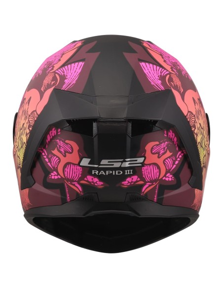 Casco LS2 FF820 Rapid III Poppies II | Mate-Negro y rosa