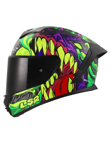 Casco LS2 FF820 Rapid III Lycant | Púrpura y verde