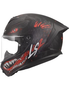 Casco LS2 FF820 Rapid III Kaiju II | Mate-Negro-rojo-blanco