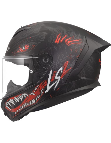 Casco LS2 FF820 Rapid III Kaiju II | Mate-Negro-rojo-blanco