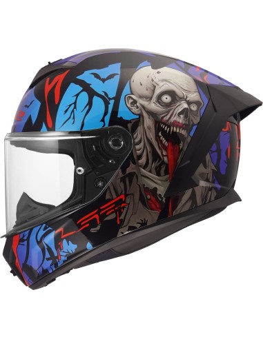 Casco LS2 FF820 Rapid III Zombie II | Negro-rojo-azul
