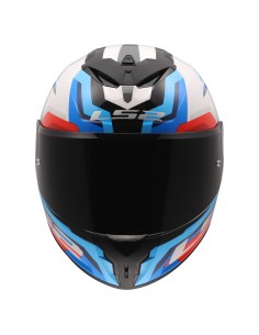 Casco LS2 FF820 Rapid III Hyper | Blanco-azul-rojo 2