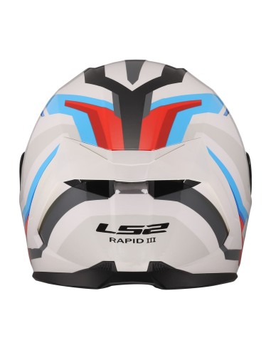 Casco LS2 FF820 Rapid III Hyper | Blanco-azul-rojo