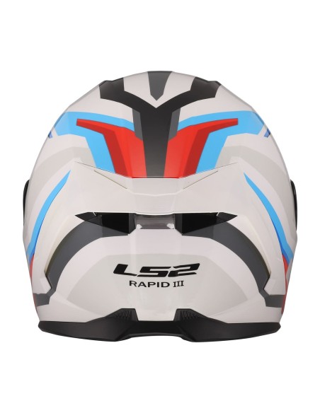 Casco LS2 FF820 Rapid III Hyper | Blanco-azul-rojo