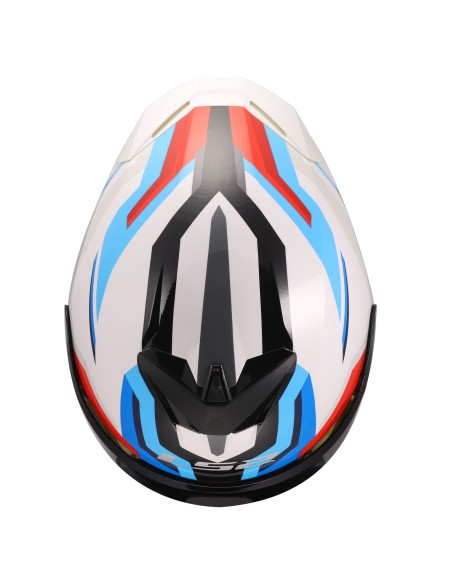 Casco LS2 FF820 Rapid III Hyper | Blanco-azul-rojo