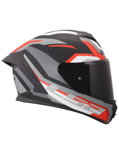 Casco LS2 FF820 Rapid III Hyper | Mate-Negro y rojo
