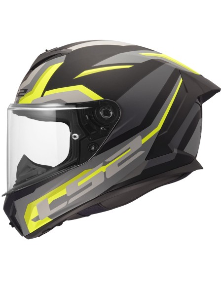 Casco LS2 FF820 Rapid III Hyper | Mate-Negro y amarillo fluor