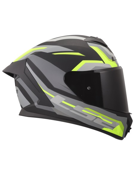 Casco LS2 FF820 Rapid III Hyper | Mate-Negro y amarillo fluor