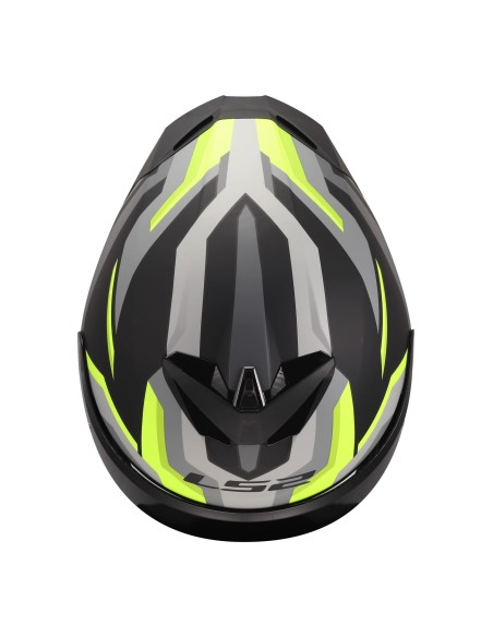 Casco LS2 FF820 Rapid III Hyper | Mate-Negro y amarillo fluor