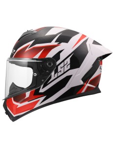 Casco LS2 FF820 Rapid III Xtrem | Blanco-negro-rojo