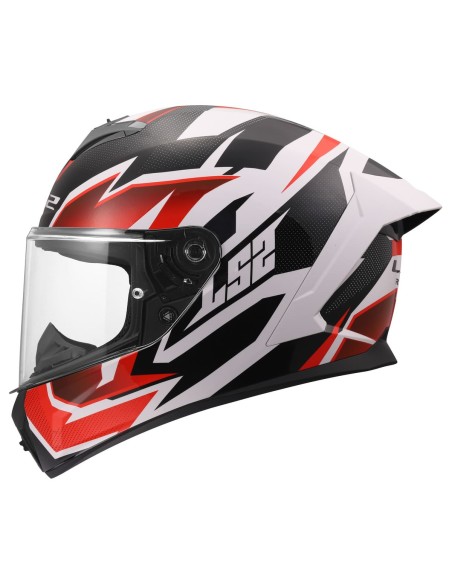 Casco LS2 FF820 Rapid III Xtrem | Blanco-negro-rojo