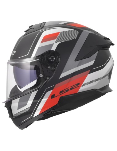 Casco LS2 FF808 Stream II Vintage | Mate-Negro-gris-rojo