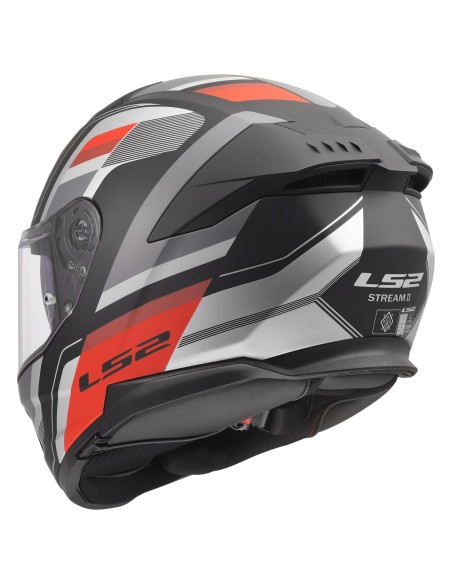 Casco LS2 FF808 Stream II Vintage | Mate-Negro-gris-rojo